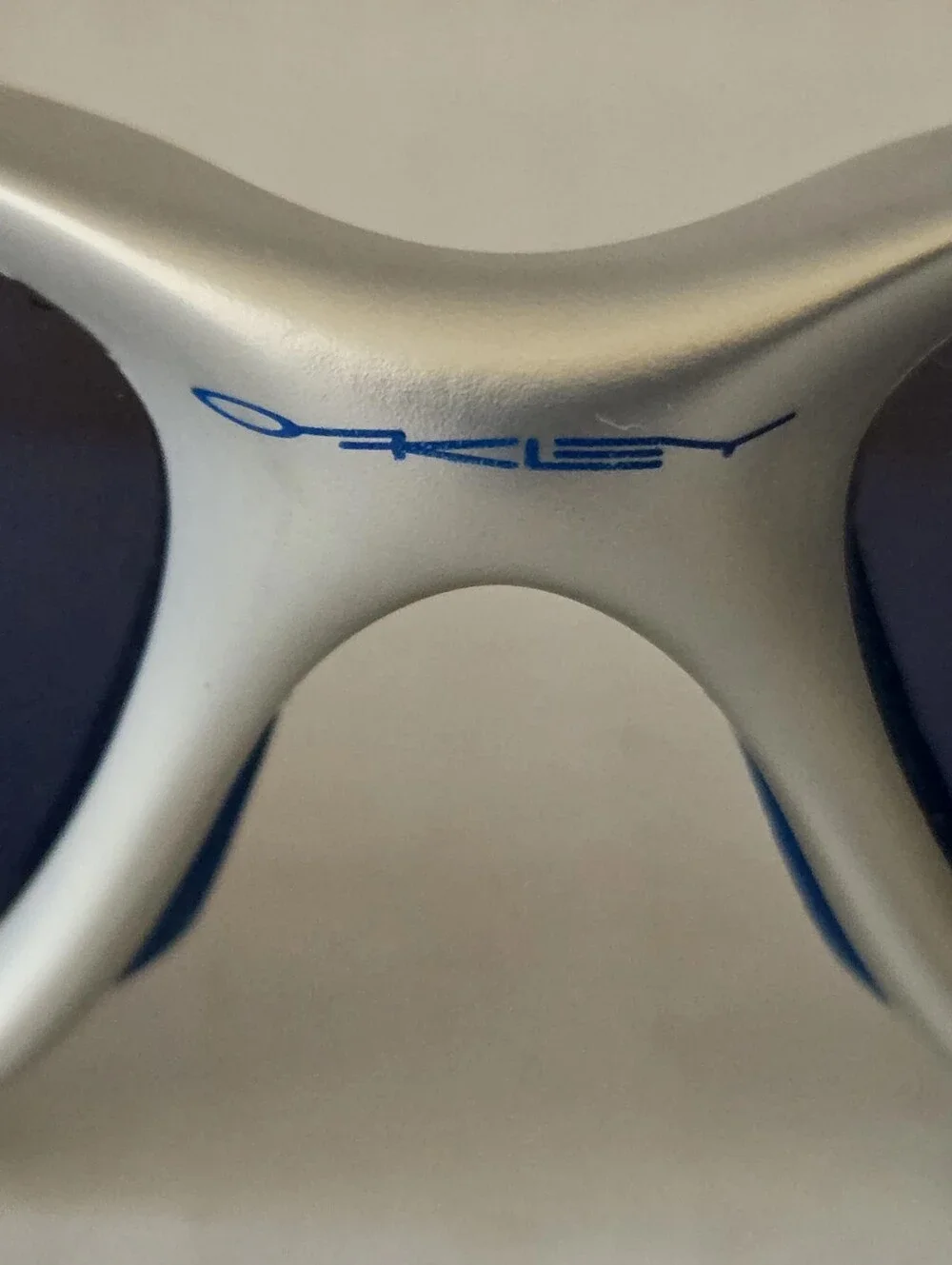 Oakley Twenty XX FMJ Sunglasses Silver Ice Blue Iridium Lens Made in USA w/ Case